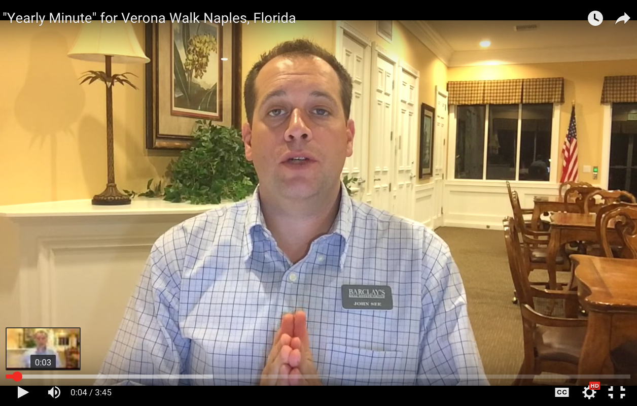 “Yearly Update” 2015 for Verona Walk, Naples “Yearly Update” 2015 for Verona Walk, Naples